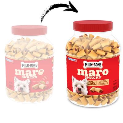 Show full view: Milk-Bone MaroSnacks Real Bone Marrow Small Dog Treats, 40-oz tub slide 3 of 11