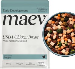 Maev Puppy Human-Grade Raw Frozen Chicken Dog Food, 5-lb bag