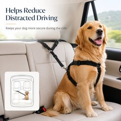 NonoPets Adjustable Dog & Cat Car Safety Seatbelt, Blue slide 2 of 8