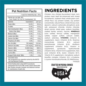 Purina ONE Tender Selects Blend with Real Chicken Natural Dry Cat Food, 16-lb bag