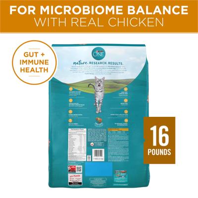 Show full view: Purina ONE Tender Selects Blend with Real Chicken Natural Dry Cat Food, 16-lb bag slide 4 of 11