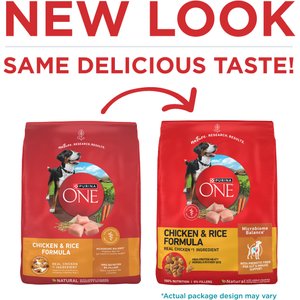 Purina ONE Chicken & Rice Formula High-Protein Dry Dog Food, 40-lb bag