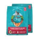 Purina ONE Tender Selects Blend with Real Salmon Natural Dry Cat Food, 32-lb bundle