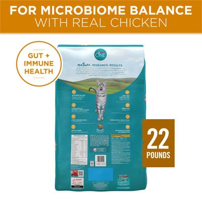 Show full view: Purina ONE Tender Selects Blend with Real Chicken Natural Dry Cat Food, 22-lb bag slide 5 of 11