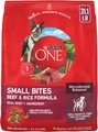 Purina ONE Natural Small Bites Beef & Rice Formula High-Protein Dog Food, 31.1-lb bag