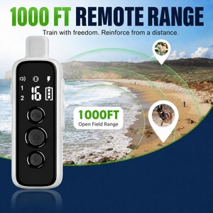 PATPET P650 Remote Dog Training Collar, White, 1 count