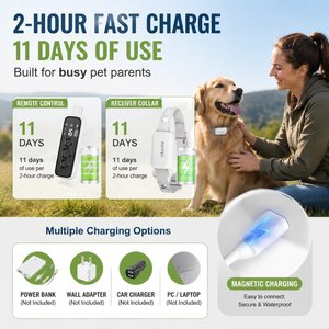 PATPET P650 Remote Dog Training Collar, White, 1 count