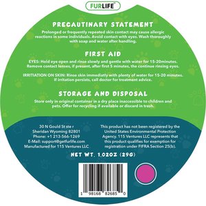 FurLife Flea & Tick Collar for Dogs, 29 g, Pink
