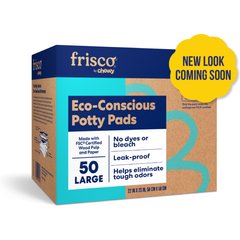 Frisco Large Eco-Conscious Dog Training & Potty Pads (NEW LOOK COMING SOON), 22 x 23-in, Unscented, 50 count
