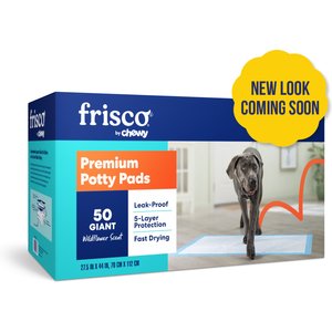 Frisco Giant Premium Dog Training & Potty Pads, 27.5 x 44-in, Scented, 50 count