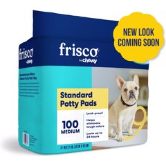 Frisco Medium Dog Training & Potty Pads (NEW LOOK COMING SOON), 21 x 21-in, Unscented, 100 count