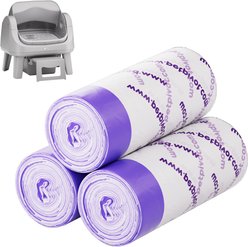 PetPivot AutoScooper 12 Self Cleaning Cat Litter Box Liners, White, 1.75-lb, 60 count