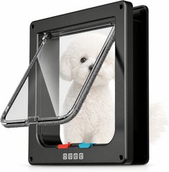 Kylinsure Mate 4-Way Locking Cat Flap with Door Liner, Black, X-Large slide 1 of 9
