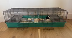 Zylina Healthy Habitat Smallpet Cage with Deluxe Kit, Teal/Black, 24 x 60-in slide 2 of 9