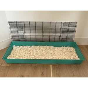 Zylina Healthy Habitat Smallpet Cage with Deluxe Kit, Teal/Black, 24 x 60-in
