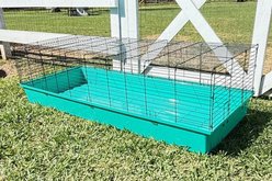 Zylina Healthy Habitat Smallpet Cage, Teal/Black, 24 x 60-in slide 2 of 9