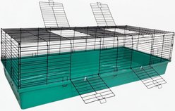 Zylina Healthy Habitat Smallpet Cage, Teal/Black, 24 x 60-in