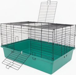 Zylina Healthy Habitat Smallpet Cage, Teal/Black, 20 x 30-in