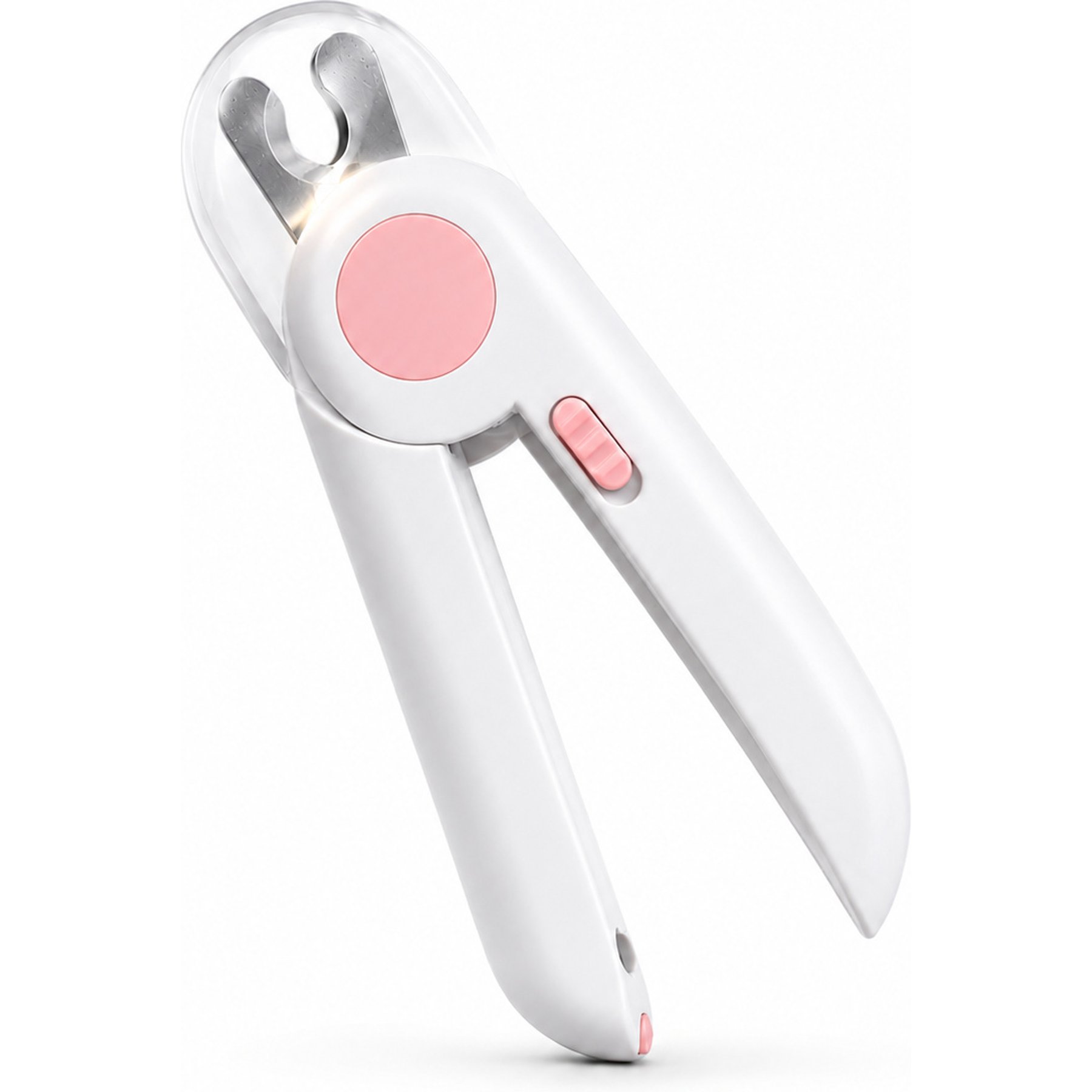 NonoPets Professional Safety Guard Non-Slip Handle Grooming Tool Dog Nail Clipper, Pink, 5.8 x 1.7-in