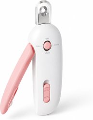 NonoPets Adjustable Safety Guard Anti-Splash Design Dog & Cat Nail Clipper, 1 to 3.5 mm, Pink