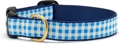 Up Country Gingham Adjustable Dog Collar, Blue, X-Small: 12-in neck, 5/8-in wide