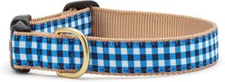 Up Country Gingham Adjustable Dog Collar, Navy, X-Large: 24-in neck, 1-in wide
