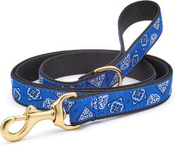 Up Country Blue Bandana Dog Leash, 5-ft long, 1-in wide