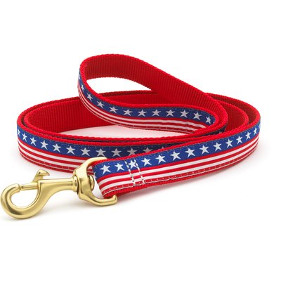 Up Country Up Country Stars & Stripes Dog Leash, 5-ft long, 5/8-in wide