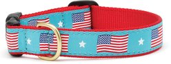 Up Country Flag Day Adjustable Dog Collar, Small: 15-in neck, 5/8-in wide
