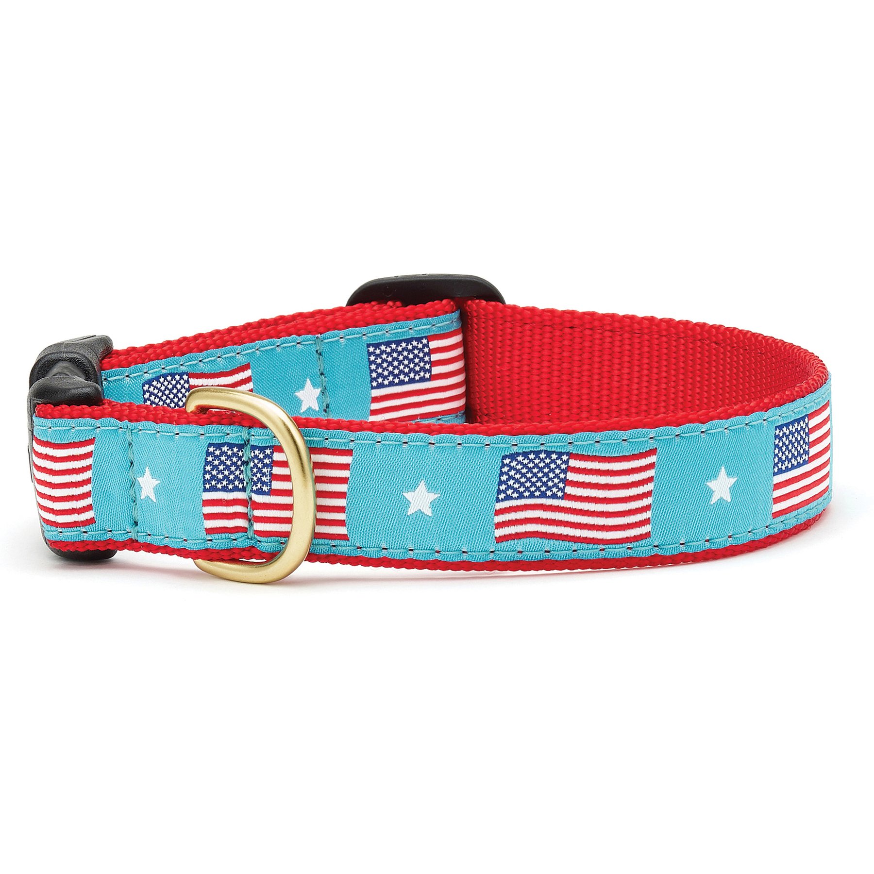 Up Country Flag Day Adjustable Dog Collar, X-Large: 24-in neck, 1-in wide