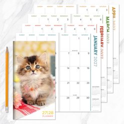 2027-2028 Kitten Small Monthly Pocket Planner slide 2 of 8