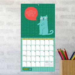 2027 Cats vs Adulting Mini Calendar slide 2 of 6