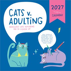2027 Cat vs Adulting Wall Calendar