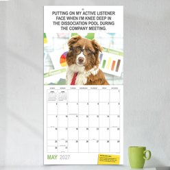 2027 Desk Dogs Wall Calendar slide 2 of 6