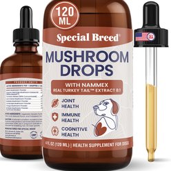 Special Breed Turkey Tail Mushroom Immune Support Liquid Vitamins for Dogs, 4-fl oz