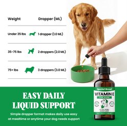 Special Breed Skin & Coat Support Bacon Flavored Liquid Vitamins & Minerals for Dogs, 2-fl oz slide 2 of 7