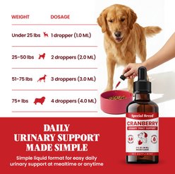 Special Breed Urinary Tract Health Bacon Flavored Liquid Drops Vitamins for Dogs & Cats, 2-fl oz slide 2 of 6