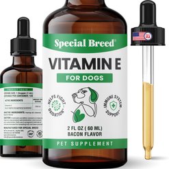 Special Breed Skin & Coat Support Bacon Flavored Liquid Vitamins & Minerals for Dogs, 2-fl oz