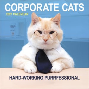2027 Corporate Cats Wall Calendar