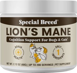 Special Breed Organic Mushroom Immune Support Powder Vitamins for Dogs & Cats, 2.12-oz
