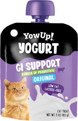 YowUp! Digestive Support Natural Yogurt Squeeze Lickable Cat Treats, 3-oz pouch