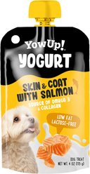 YowUp! Yogurt Squeeze Skin & Coat Support Natural Salmon Lickable Dog Treats, 4-oz pouch