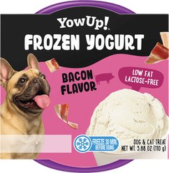 YowUp! Frozen Yogurt Low Fat Bacon Lickable Dog Treats, 3.9-oz pouch