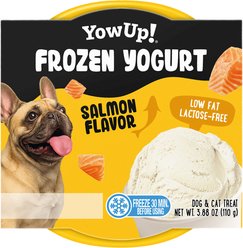 YowUp! Frozen Yogurt Low Fat Salmon Lickable Dog Treats, 3.9-oz pouch