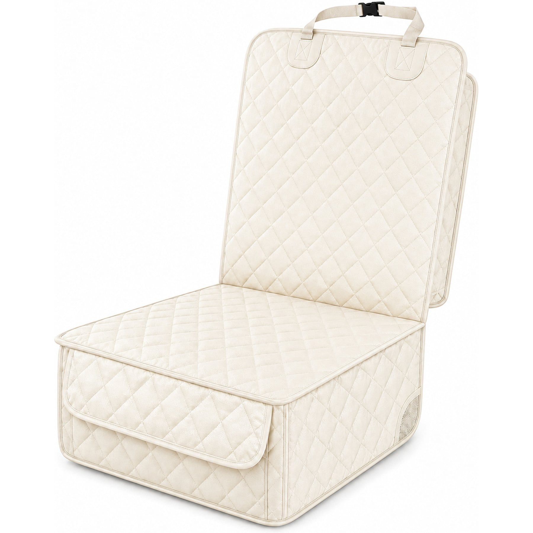 NonoPets Deluxe Dog & Cat Front Seat Cover, Beige