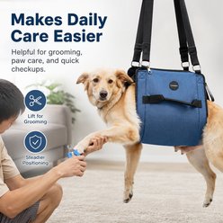 NonoPets Dog Lift Harness & Carry Sling, Blue, Medium slide 2 of 9