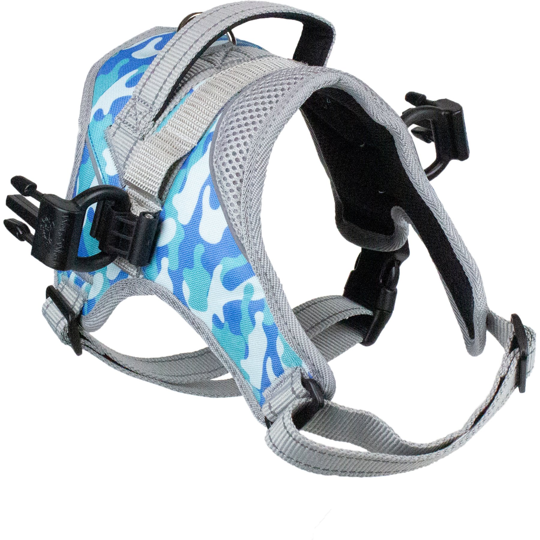 Walkin' Pets Warrior Front Handicapped Support Dog Harness, Blue, Medium: 23.5 to 30-in chest