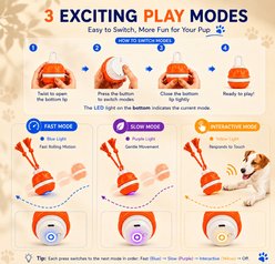 Purr Harbor Smart Interactive with Rope Exercise Motion Dog Toy, Blue slide 2 of 6