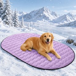 LovMor Waterproof Extra Large Dog Cooling Mat, Purple, 59 x 35.4-in