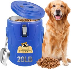 Newget Dog Food Storage Container & Scoop, 20-lb